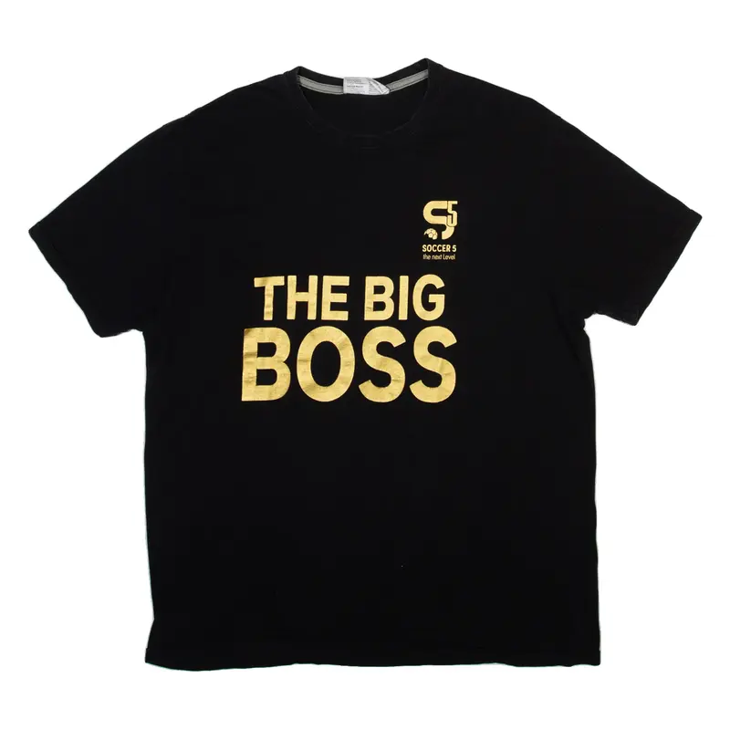 PAYPER The Big Boss Football Mens T-Shirt Black XL