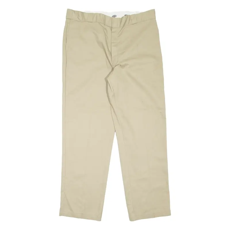 DICKIES Workwear Mens Trousers Beige Regular Straight W40 L32