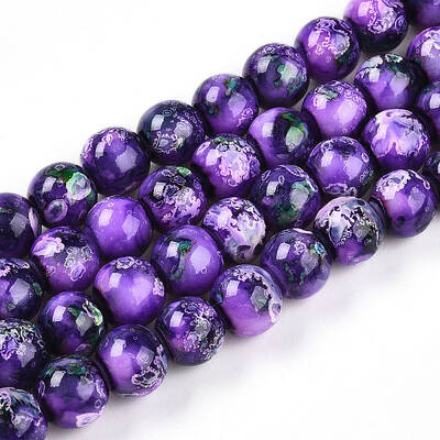 Baking Painted Glass Beads Strands