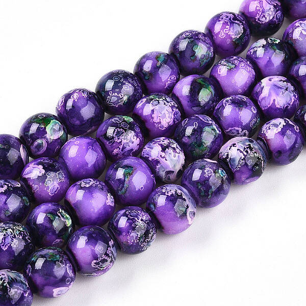 Baking Painted Glass Beads Strands