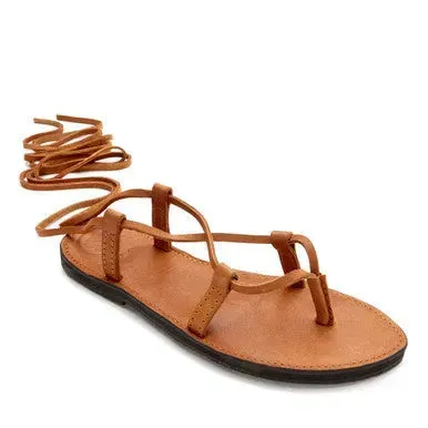 The Cleopatra Gladiator Style Leather Sandal | Size: 6 | Color: cocoa