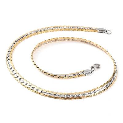 304 Stainless Steel Twist Chain Necklaces for Women