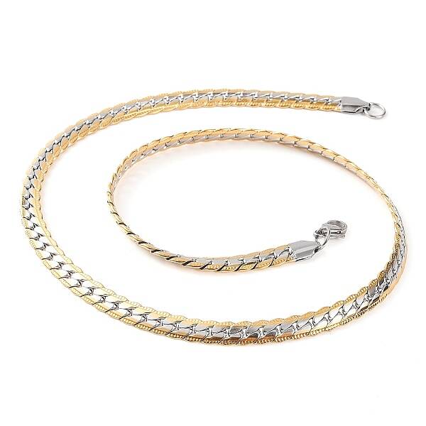 304 Stainless Steel Twist Chain Necklaces for Women