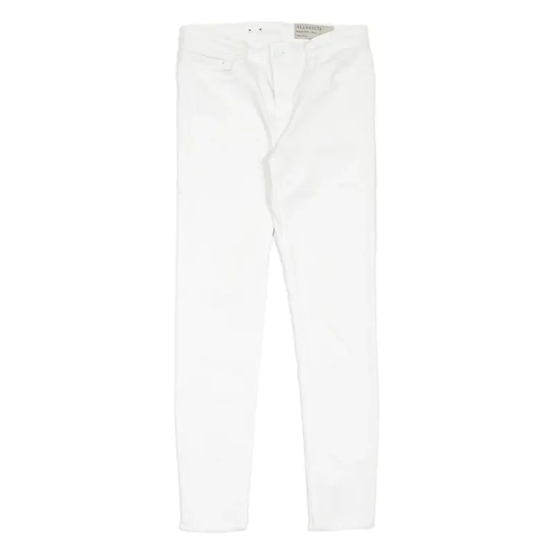 ALL SAINTS Mast Fit Womens Jeans White Slim Skinny W29 L28