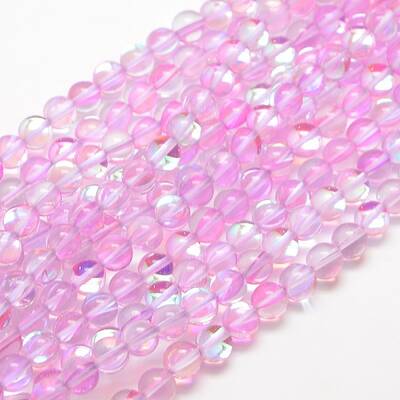 Synthetic Moonstone Beads Strands