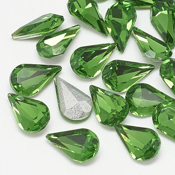 Pointed Back Glass Rhinestone Cabochons