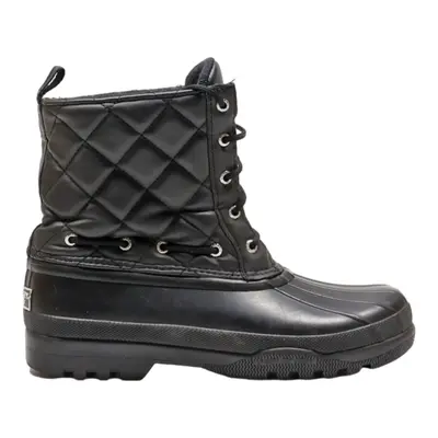 SPERRY Lace-Up Boots Black Synthetic Womens UK 5.5