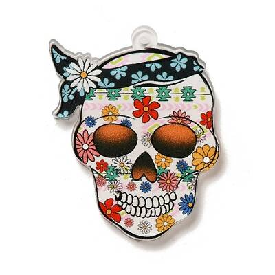 Halloween Theme Printed Acrylic Pendans