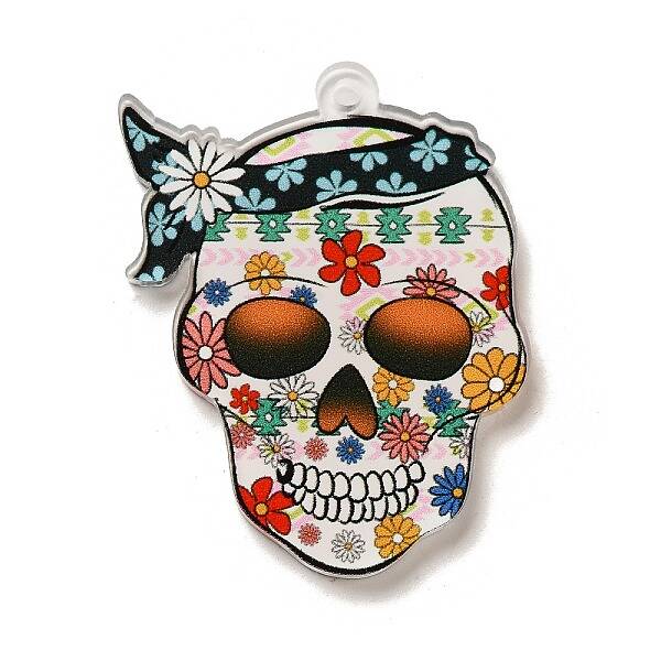 Halloween Theme Printed Acrylic Pendans