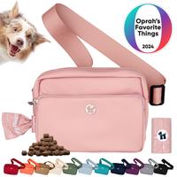 Puppington 3-in-1 Hands-Free Dog Walk Bag with Matching Leak-Proof Poop Bags, Eco-Friendly Design & Luxury Fashion Travel Acc...
