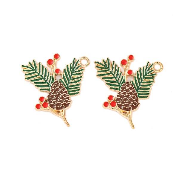 Golden Plated Alloy Enamel Pendants