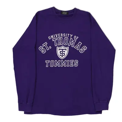 St. Thomas University Mv Sport College Sweatshirt - Small Purple Cotton