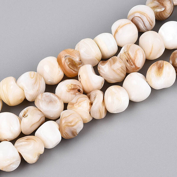 Natural Freshwater Shell Beads Strands