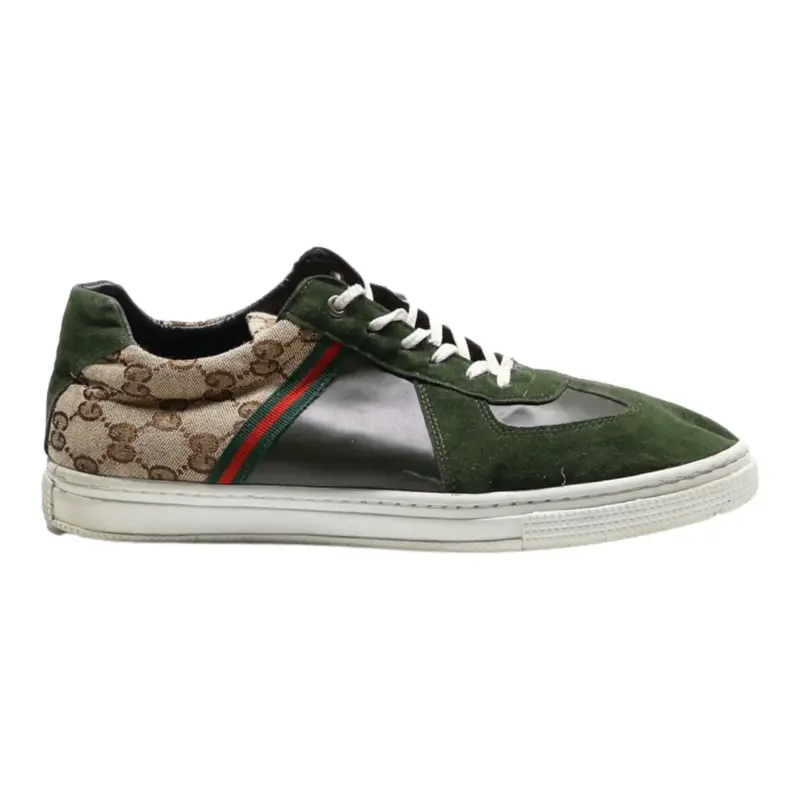 GUCCI Sneaker Trainers Green Synthetic Mens UK 9.5