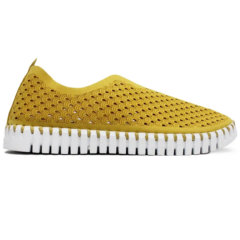 Ilse Jacobsen Tulip 139 Textile Women's Slip On Shoes - Golden Rod - Size:US 9 Women