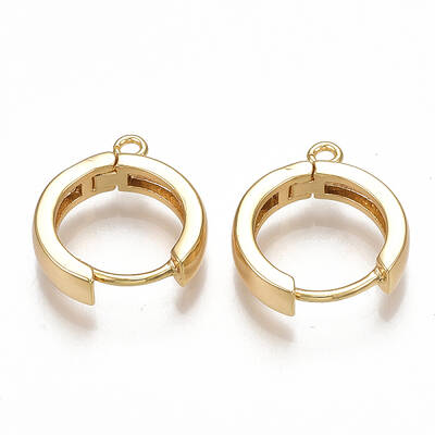 Brass Huggie Hoop Earring Findings
