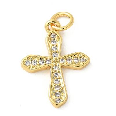 Brass Micro Pave Cubic Zirconia Pendants