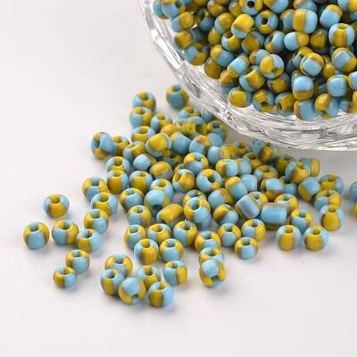 8/0 Opaque Colours Seep Glass Beads