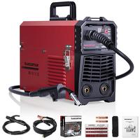ARCCAPTAIN MIG130 Best 3 in 1 110V Portable No Gas Flux Core Welder, MIG/Lift TIG/Stick 3 in 1 Welding Machine with Synergy, ...