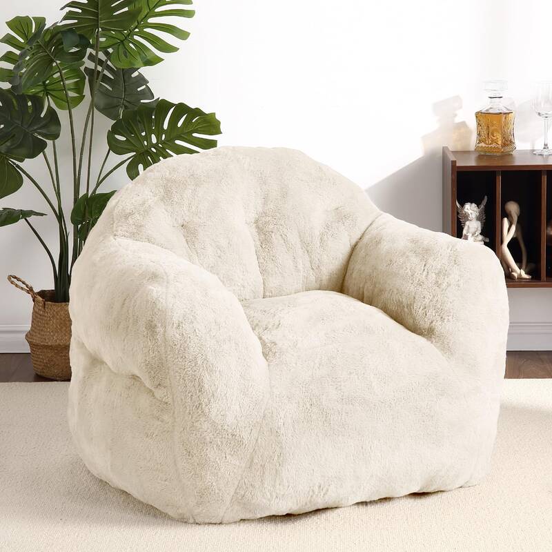 Garvee Bean Bag Chair with Filler, 51” Giant Bean Bag Sofa for Adults Kids, Soft Cozy Large Beanbag Sofa Chair with Armrest...