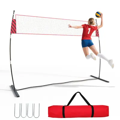 Garvee Portable Volleyball Net System – 12FT, Adjustable Height, Freestanding Design for Backyard, Beach, Indoor & Outdoor,...
