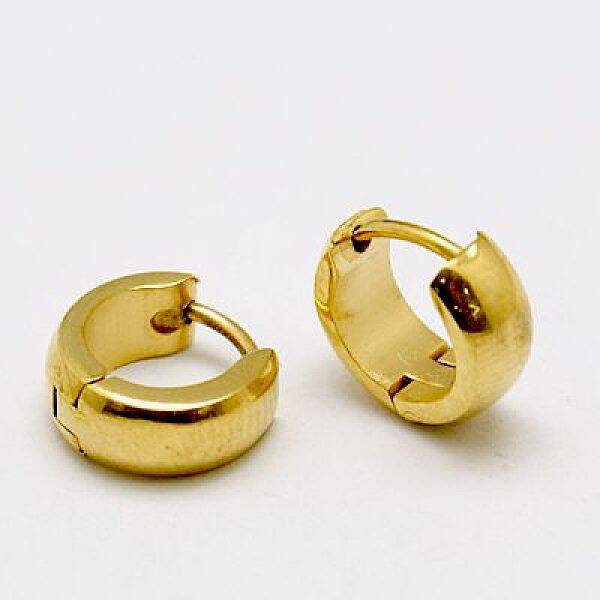 Personalized Unisex 304 Stainless Steel Huggie Hoop Earrings