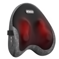 MERACH Portable and Powful Shiatsu Heated Back and Neck Massage Multifunction Deep Tissue Pillow for Back Shoulders Legs Foot...