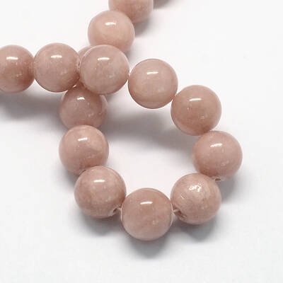 Natural Dyed Yellow Jade Gemstone Bead Strands