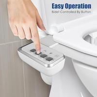Bidet Attachment for Toilet, Ultra-Slim Non-Electric Bidet for Toilet Seat, Fresh Cold Water Sprayer, Retractable Self-Cleani...