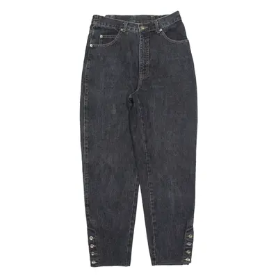Womens Jeans Black Regular Tapered 90s W28 L28