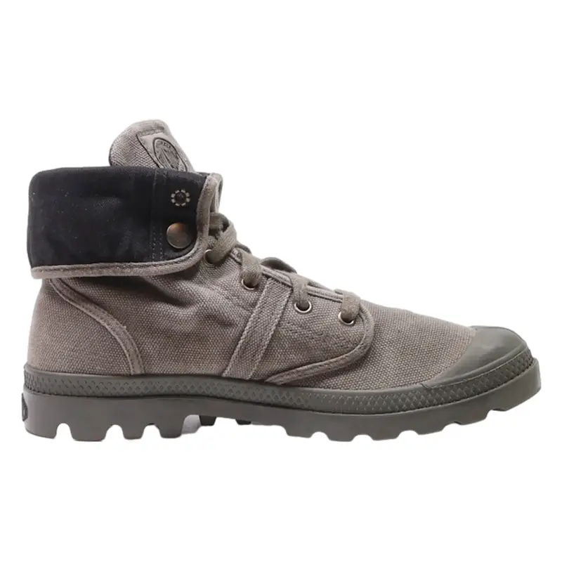 PALLADIUM High Top Trainers Grey Canvas Womens UK 6.5
