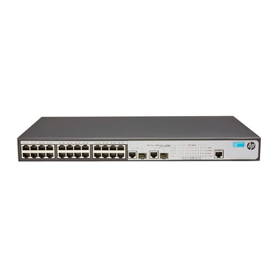 HP JG539AR#ABG | OfficeConnect 1910 Series 1910-24-PoE+ 24 x RJ-45 PoE+ 10/100Base-TX and 2 Combo x SFP (mini-GBIC) Ports Lay...