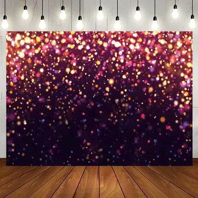 Purple Glitter Bokeh Backdrop for Birthday Party - Aperturee