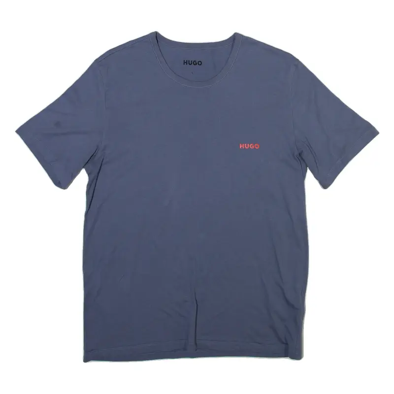 HUGO Mens T-Shirt Blue L