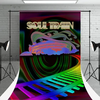 Soul Train Psychedelic Rainbow Color Sweep Backdrop - Aperturee