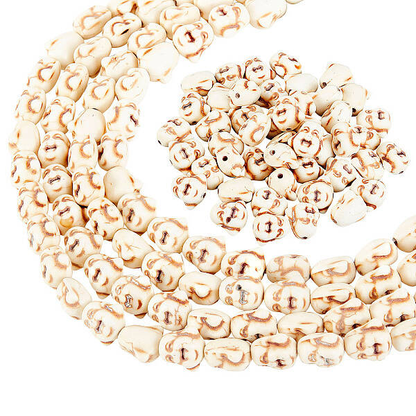 Natural Howlite Beads Strands