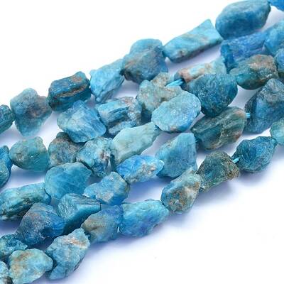 Raw Rough Natural Apatite Beads Strands