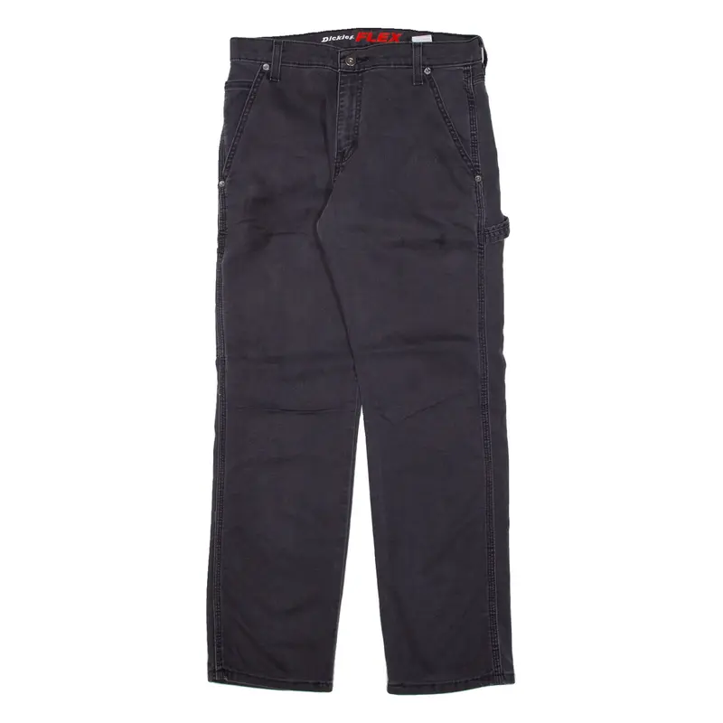 DICKIES Carpenter Workwear Mens Jeans Black Regular Straight W30 L30