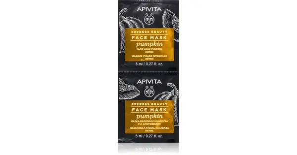 Apivita Express Beauty Detoxifying Pumpkin Face Mask 2 x 8 ml