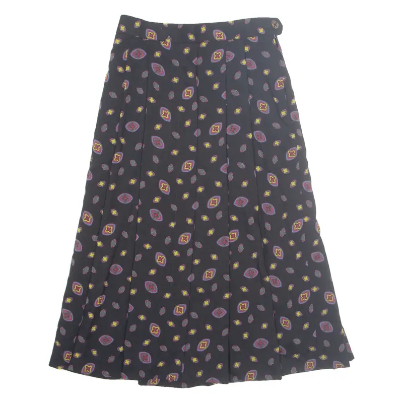 GEIGER Womens A-Line Skirt Black Midi S