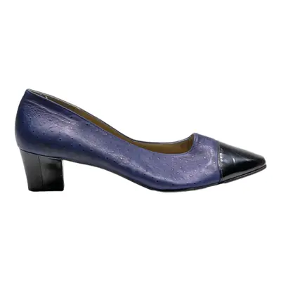 SEDUCTA Pump Heels Blue Leather Womens UK 8