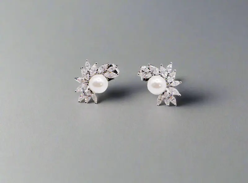 Pearlescent Blossom Earrings