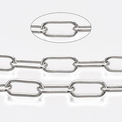 Unwelded Iron Paperclip Chains