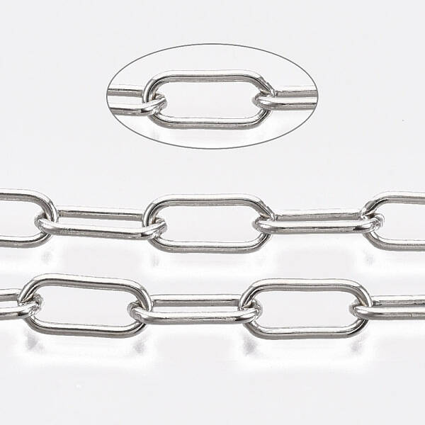 Unwelded Iron Paperclip Chains
