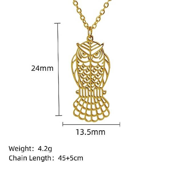 Real 18K Gold Plated Stainless Steel Pendant Necklace