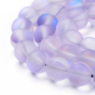 Synthetic Moonstone Beads Strands