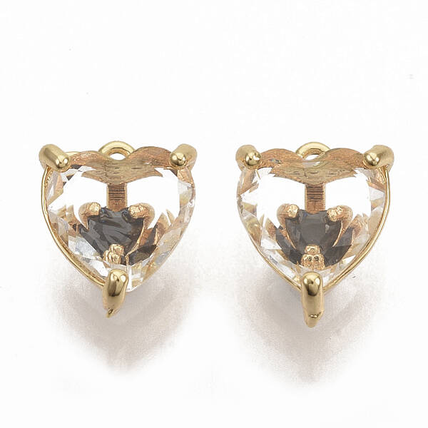 Brass Cubic Zirconia Charms