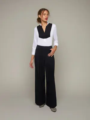 PYRAMID | Wide Leg Trousers | Color: Black | Size: XXS