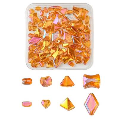 Electroplate Transparent Glass Beads