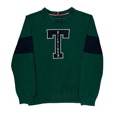 Tommy Hilfiger Jumper - XL Green Cotton